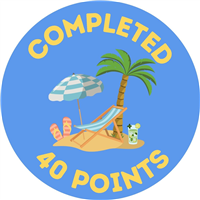 40 Point Badge Badge