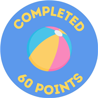 60 Point Badge Badge