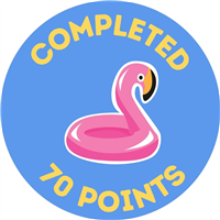 70 Point Badge Badge