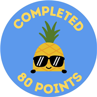 80 Point Badge Badge