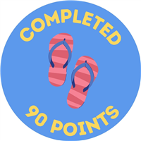 90 Point Badge Badge