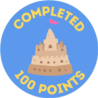 100 Point Badge Badge